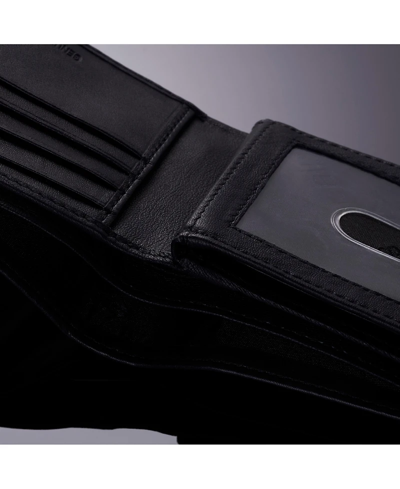 Alpine Swiss Men's Wallet Trifold Bifold Billfolds to choose from Genuine Leather