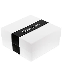 Calvin Klein Gold-tone Stainless Steel Logo Ring Double Chain Bracelet