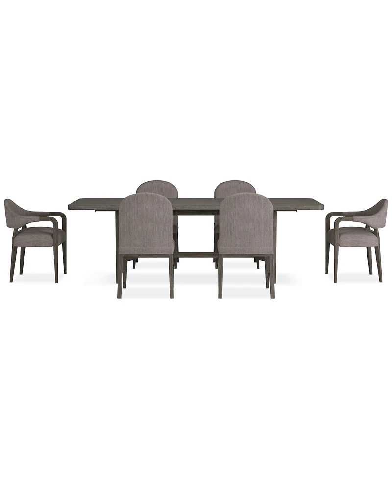 Griffith 7 Pc. Rectangular Dining Set (Table, 4 Side Chairs & 2 Arm Chairs), Created for Macy's