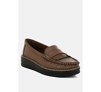 Croyda Fringed Nubuck Loafers