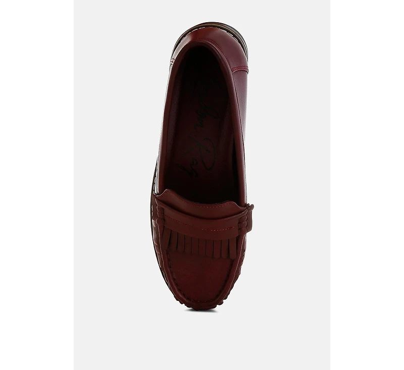Croyda Fringed Nubuck Loafers
