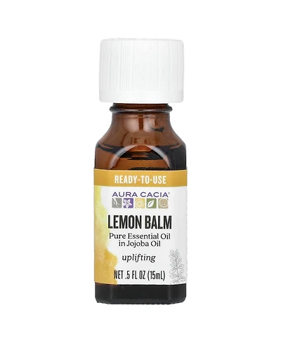 Aura Cacia Pure Essential Oil in Jojoba Oil Lemon Balm