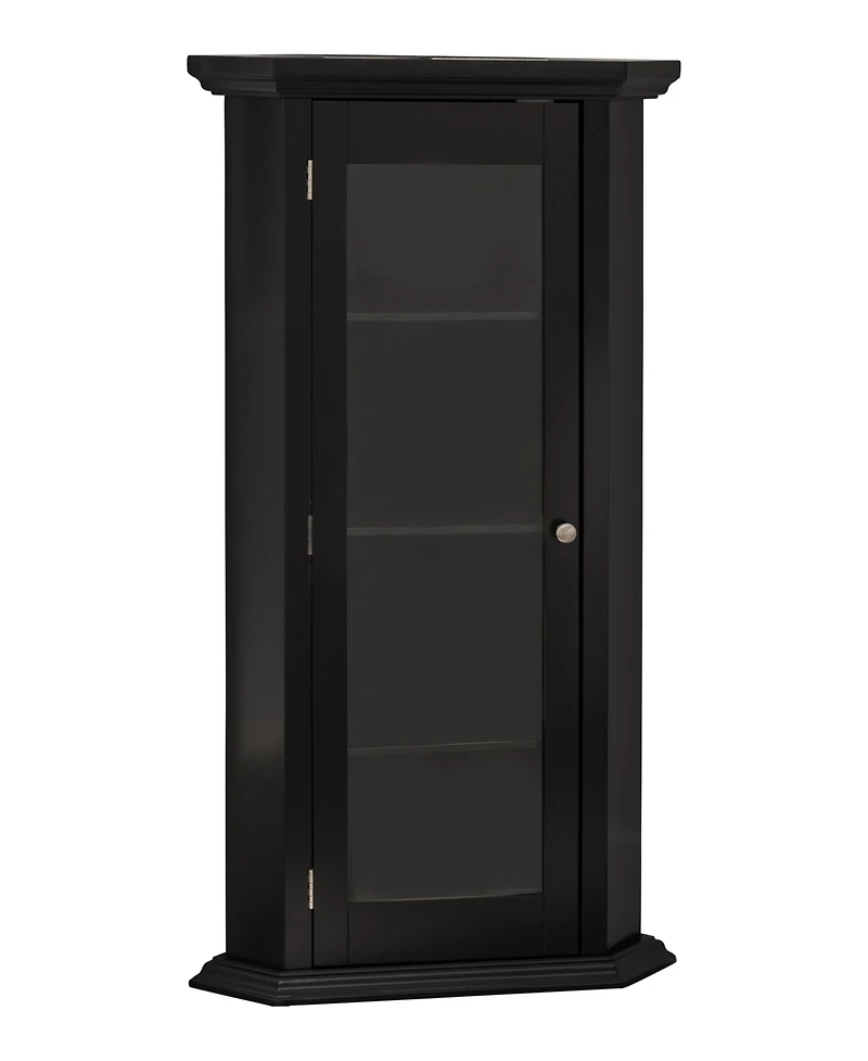 Kings Brand Furniture Cambridge Corner Curio Storage Cabinet
