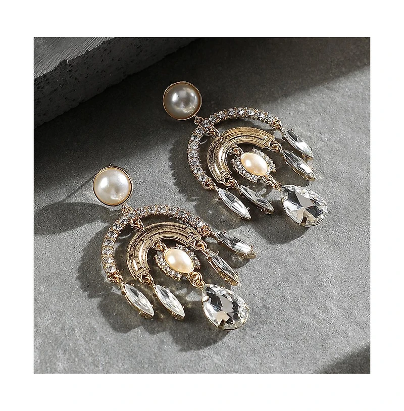 Sohi Women's The Lustre Drop Earrings