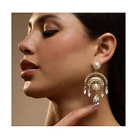 Sohi Women's The Lustre Drop Earrings