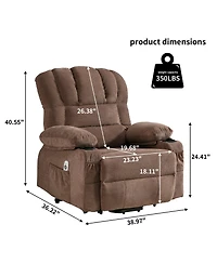 Power Lift Recliner Chair Recliners for Elderly with Heat and Massage