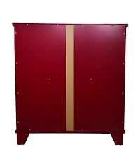 Kings Brand Furniture Red Finish Wood Buffet Cabinet Console Table