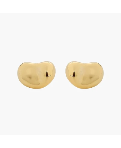 Sterling Silver 18k Gold Plated Alexandra Stud Earrings – Dainty Summer Earrings, Lightweight, Vacation Style, Warm Weather Look