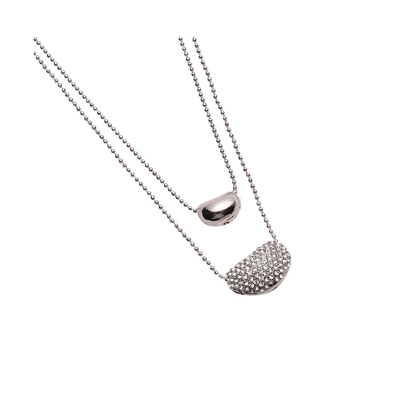 Sohi Women's Bling Bean Multi-Strand Necklace