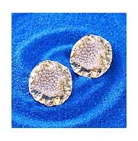 Sohi Women's The Lilypad Drop Earrings