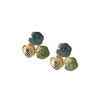 Sohi Women's The Small Lilypad Stud Earrings