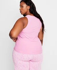 State of Day Women's Ribbed High-Neck Sleep Tank Xs-3X, Exclusively at Macy's