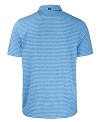 Cutter & Buck Men's Forge Eco Heather Stripe Stretch Recycled Polo Shirt