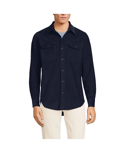 Lands' End Men's Long Sleeve Corduroy Shirt