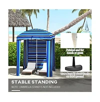 Slickblue Outdoor Umbrella - Versatile Patio Shade for Deck, Garden, and Beach Relaxation