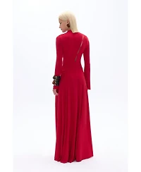 Nocturne Women's Double Breasted Long Dress