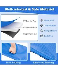 Gymax 15FT Trampoline Replacement Safety Pad Universal Trampoline Cover