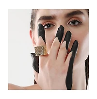 Sohi Women's The Damascene Statement Ring