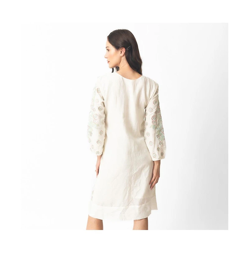 Raas Women's Floral Full Sleeve Midi Dress