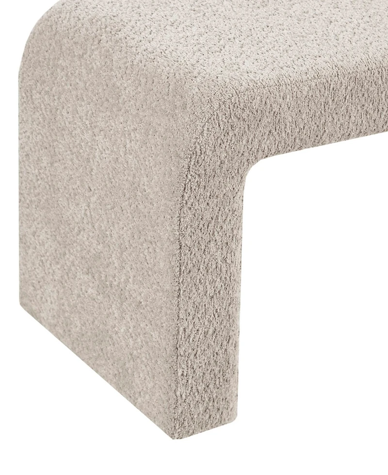 Ink+Ivy Steve 52"W Boucle Waterfall Bench