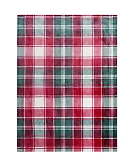 Lucky Brand Plaid Plush Throw, 50" x 70"