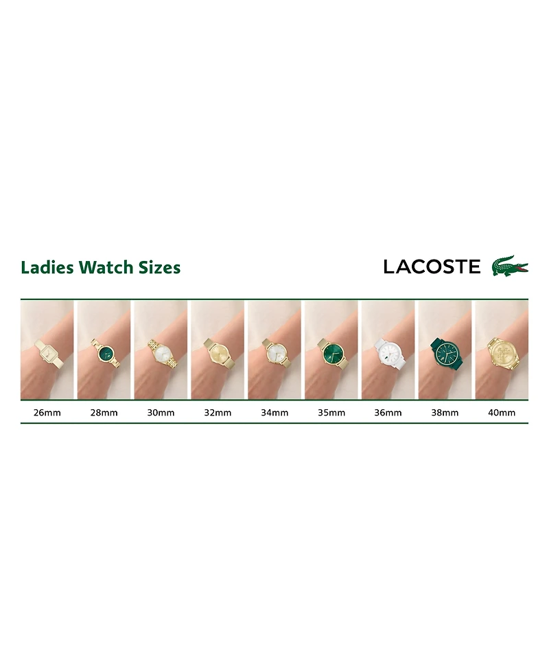 Lacoste Women's L 12.12 Go Blush Silicone Strap Watch 36mm