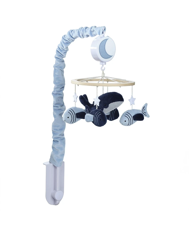 Lambs & Ivy Bubbles & Squirt Whale/Fish Musical Baby Crib Mobile Soother Toy