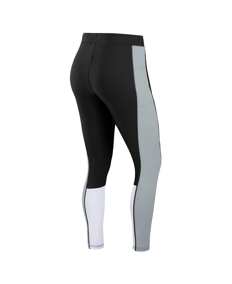 Wear by Erin Andrews Women's Las Vegas Raiders Color-block Leggings