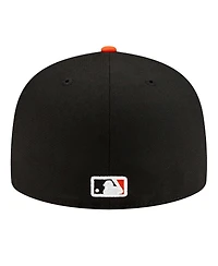 New Era Men's Black San Francisco Giants Turn Back The Clock 59FIFTY Fitted Hat