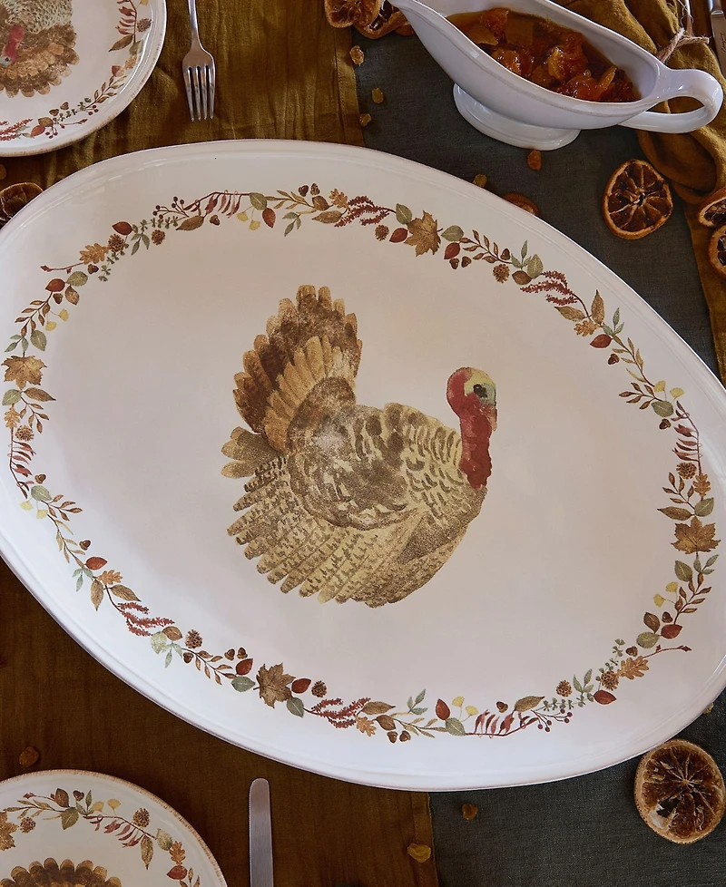 Casafina by Costa Nova Plymouth Turkey Platter, 22"