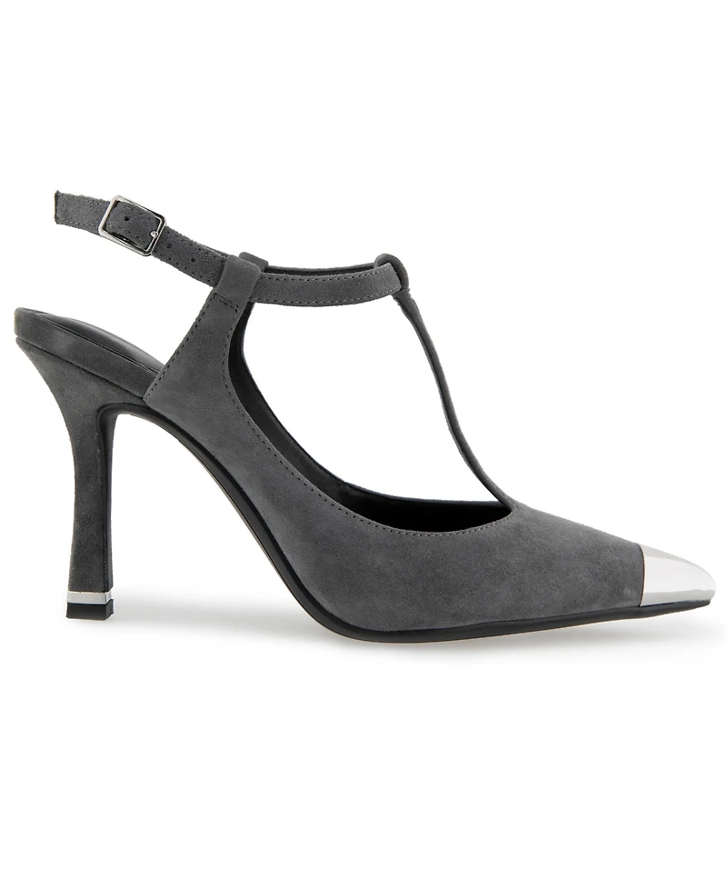 Kenneth Cole New York Women's Romi Cap Toe T-Strap Pumps