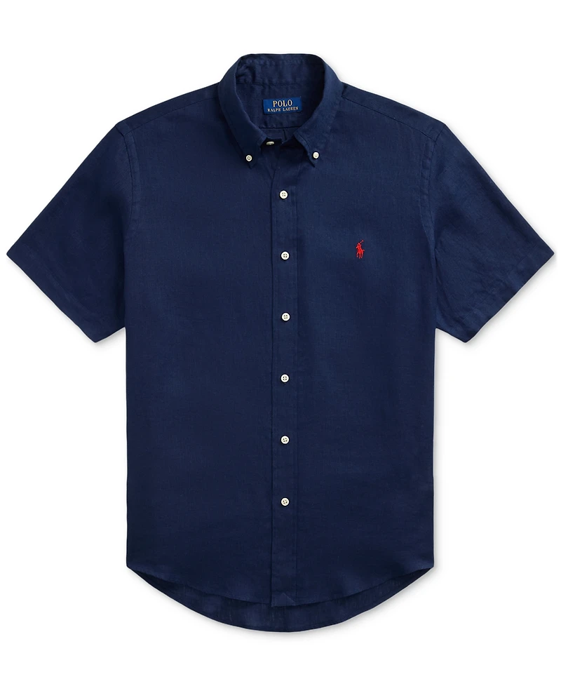 Polo Ralph Lauren Men's Short-Sleeve Linen Button-Up