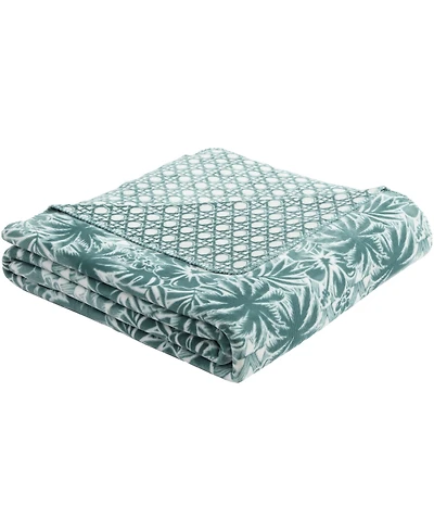 Closeout! Tommy Bahama Home Lanikai Fronds Flannel Blanket