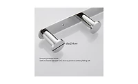 Heavy-Duty 304 Stainless Steel Towel Rack – 4 Hooks for Bathroom Accessories, Robes, and Coats
