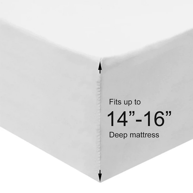 Cotton Fitted Sheet Only - Solid 600 Thread Count