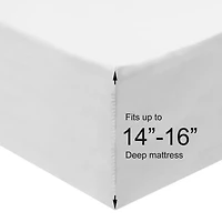 Cotton Fitted Sheet Only - Solid 600 Thread Count