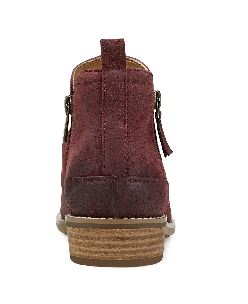 Earth Women's Nadya Round Toe Ruched Casual Booties