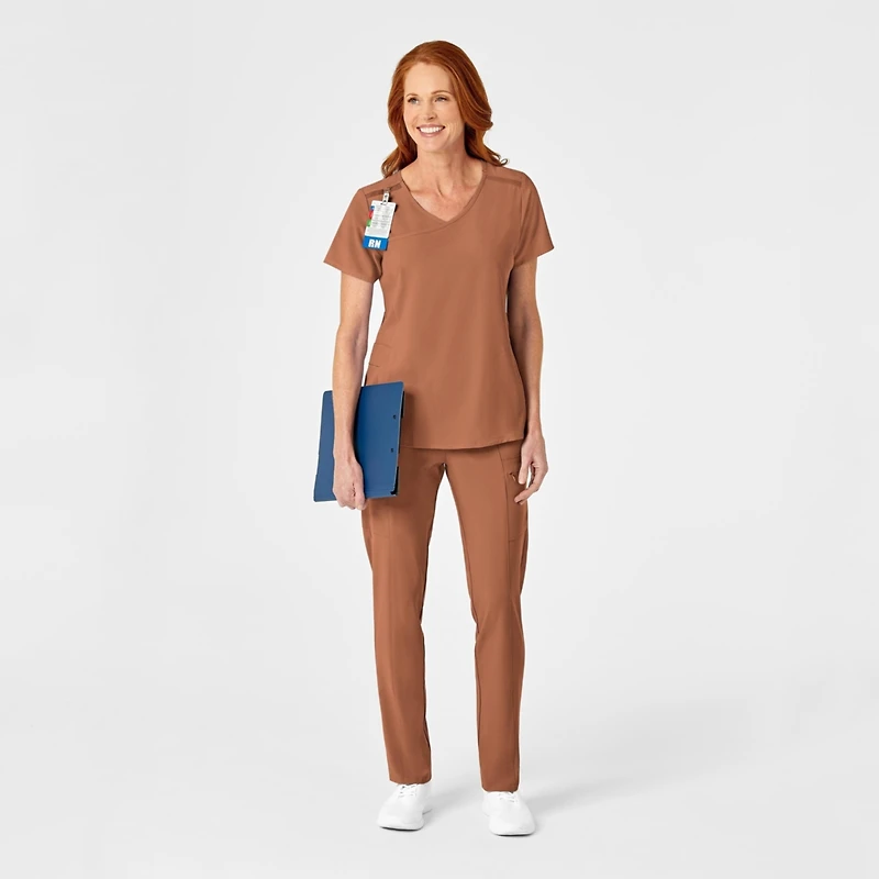 Wink Renew Women's Mock Wrap Scrub Top