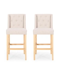 27" Wingback Bar Chairs Set of 2,Counter Stools for Kitchen Island or Home Bar-The Pop
