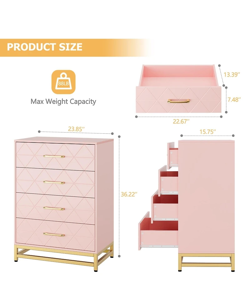 gaomon Dresser Pink