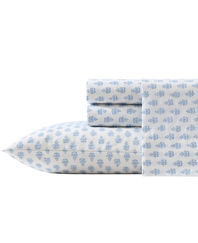 Laura Ashley 200-Thread Count Cotton Percale -Pc. Sheet Set