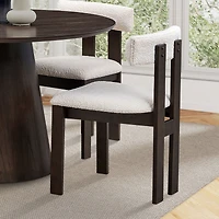 Streamdale Modern Boucle Dining Chairs, Set of 2