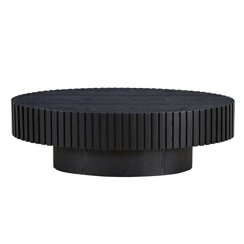 Streamdale Ellipse Coffee Table with Sturdy Pedestal