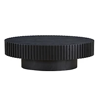 Streamdale Ellipse Coffee Table with Sturdy Pedestal
