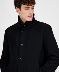 Nautica Men's Classic-Fit Bib Wool Blend Overcoat
