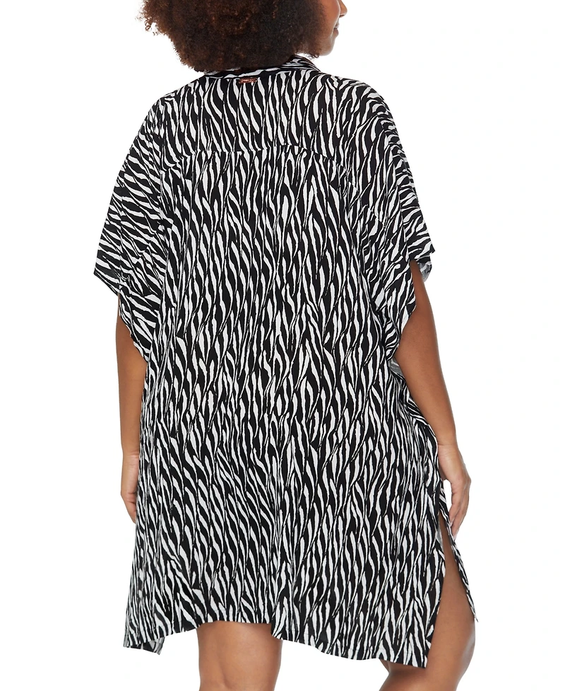 Raisins Curve Trendy Plus Size Vacay Printed Cover-Up