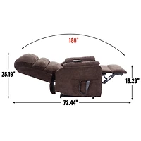Streamdale Brown Electric Signature Massage Recliner
