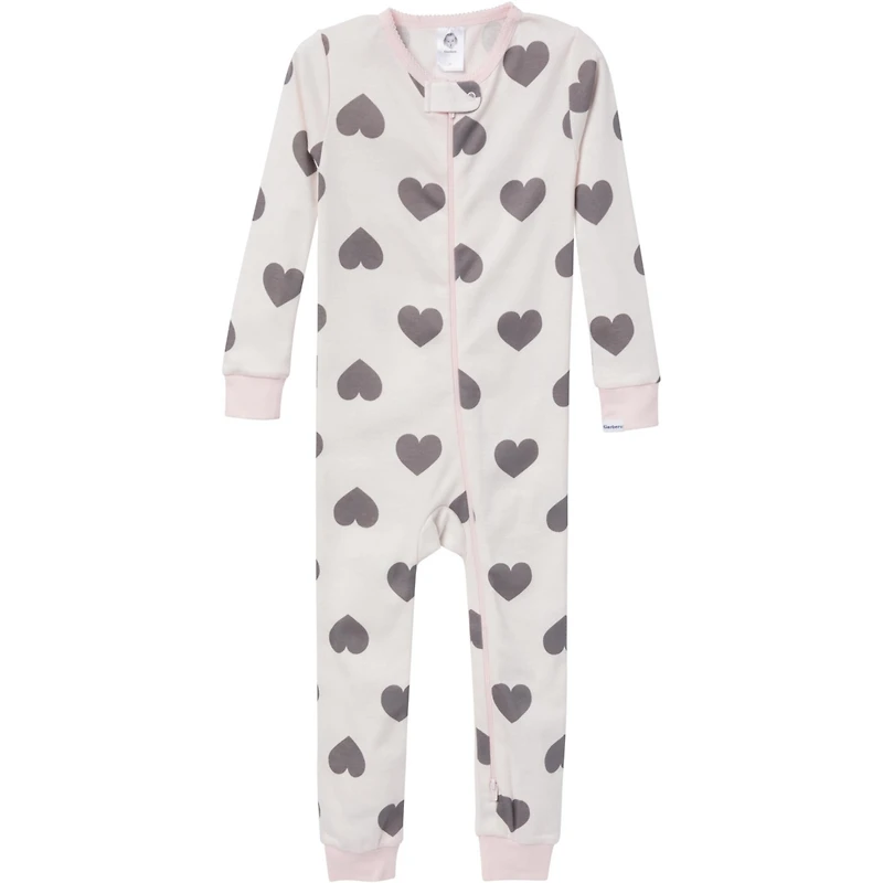 Baby Girls' Snug Fit Footless Pajamas, 3-Pack
