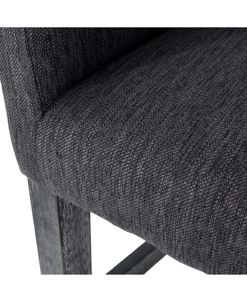 26'' Upholstered Counter Height Stool with Wood Legs, 1-Pack for Kitchen or Home Bar -The Pop