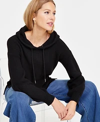 I.n.c. International Concepts Women's Blouson-Sleeve Hoodie, Exclusively at Macy's
